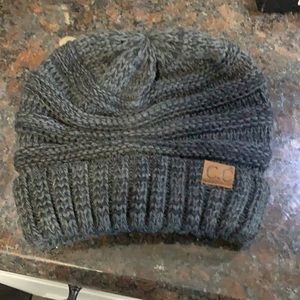 Gray CC Winter Hat